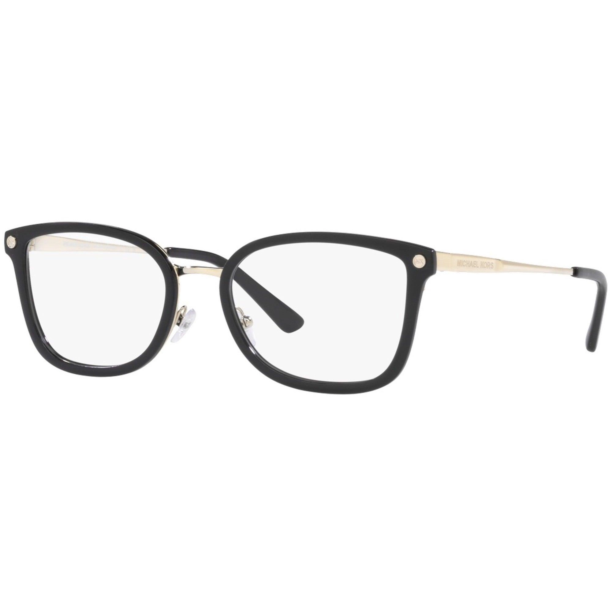 Michael Kors Women's Eyeglasses - Clear Metal Cat Eye Frame Demo Lens | 3061 1014