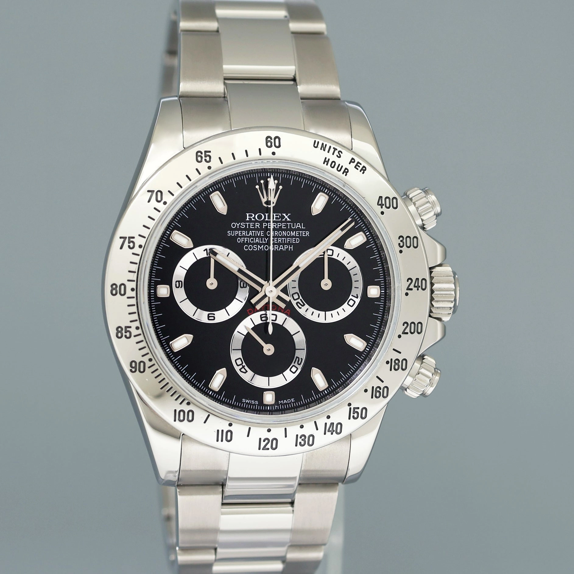 MINT 2013 PAPERS Rolex Daytona 116520 Black Steel Cosmograph Chromalight Watch Box