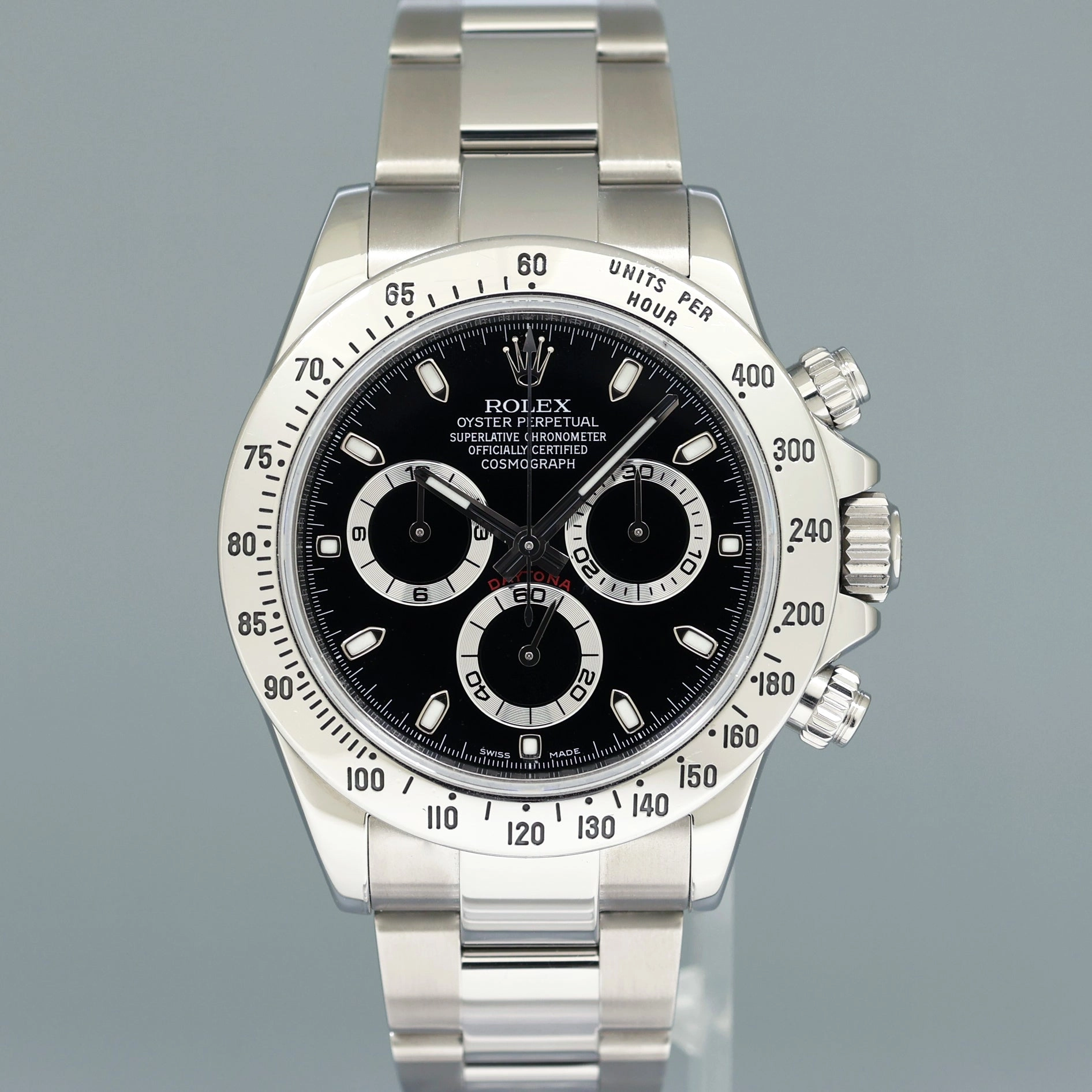 MINT 2013 PAPERS Rolex Daytona 116520 Black Steel Cosmograph Chromalight Watch Box