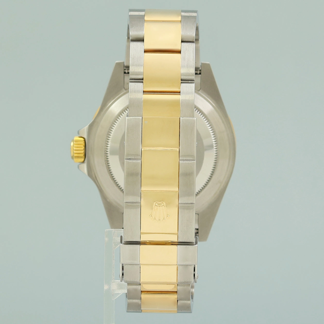 MINT PAPERS 2006 GOLD BUCKLE Rolex Submariner 16613 Gold Two Tone Black Watch
