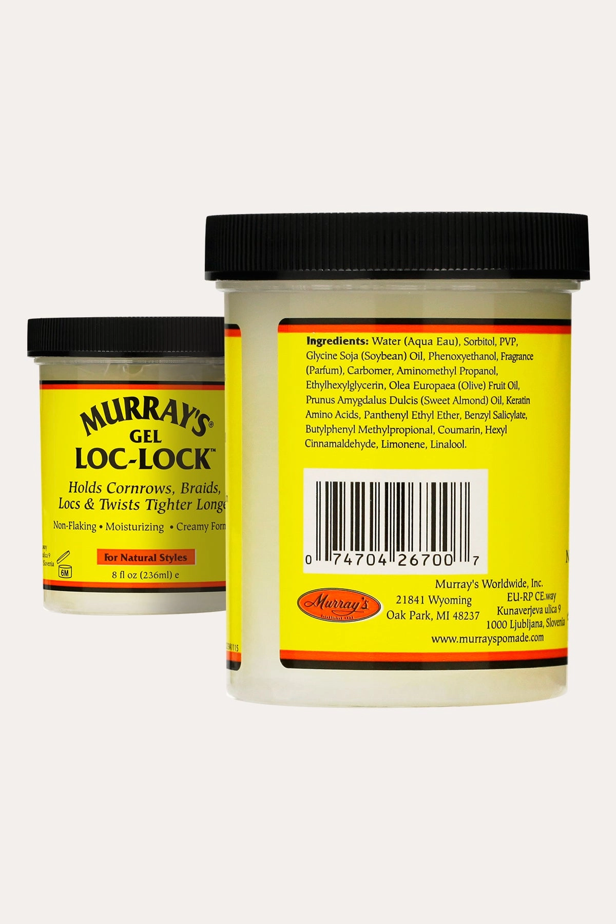 MURRAY'S GEL LOC-LOCK FOR NATURAL STYLES  8oz