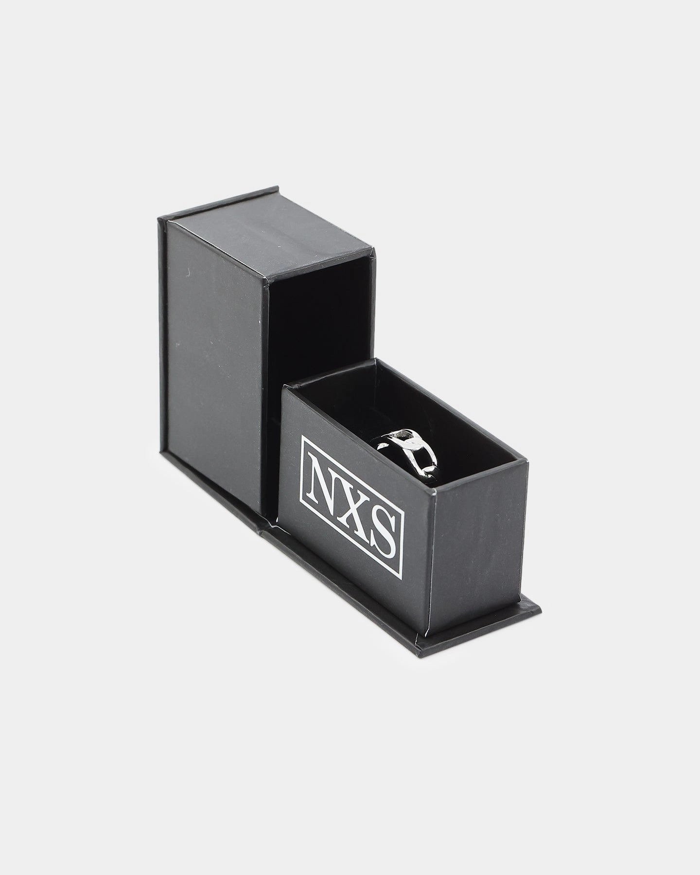 NXS Cuban Ring White Gold