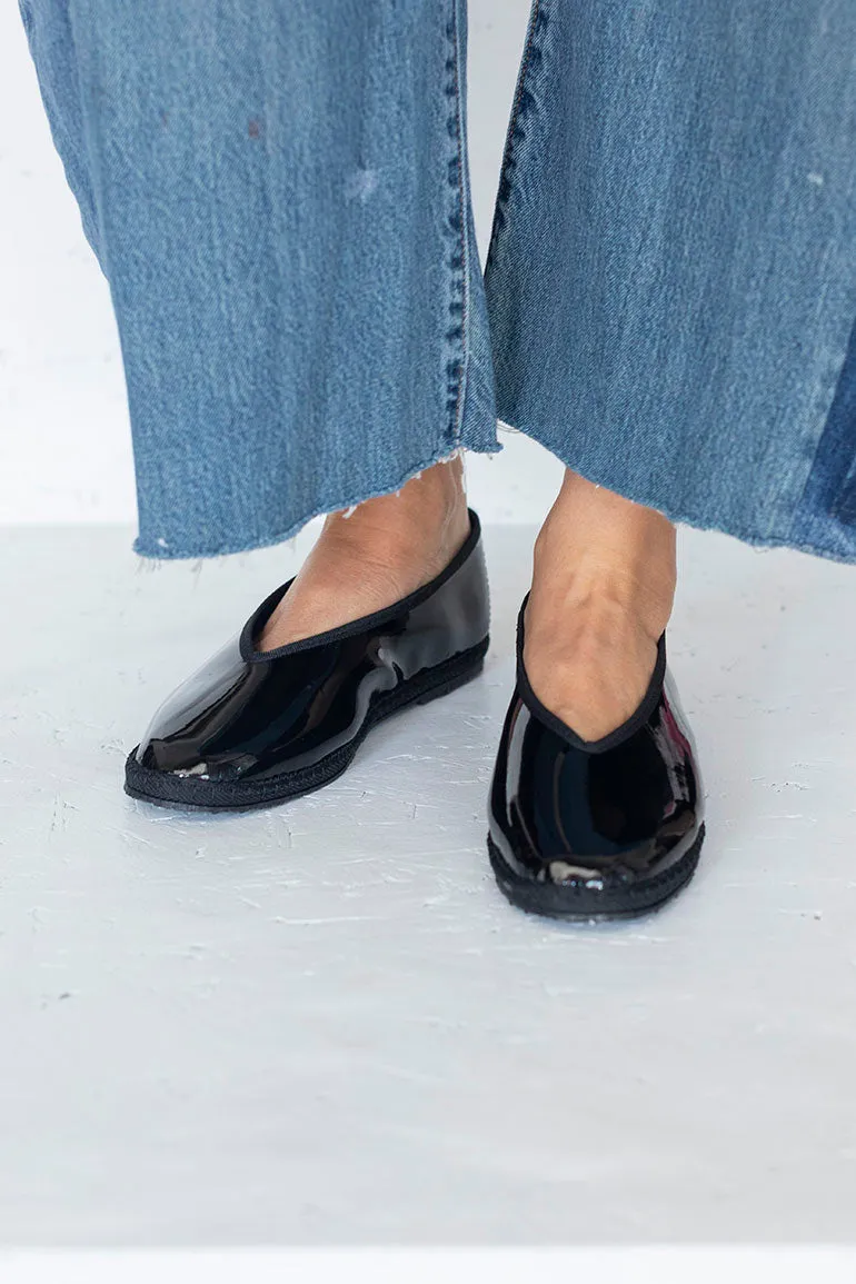 Patent Fu Kung Slippers - Black