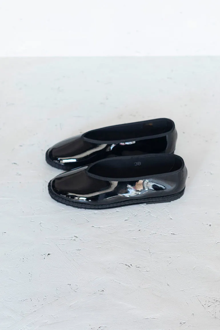 Patent Fu Kung Slippers - Black