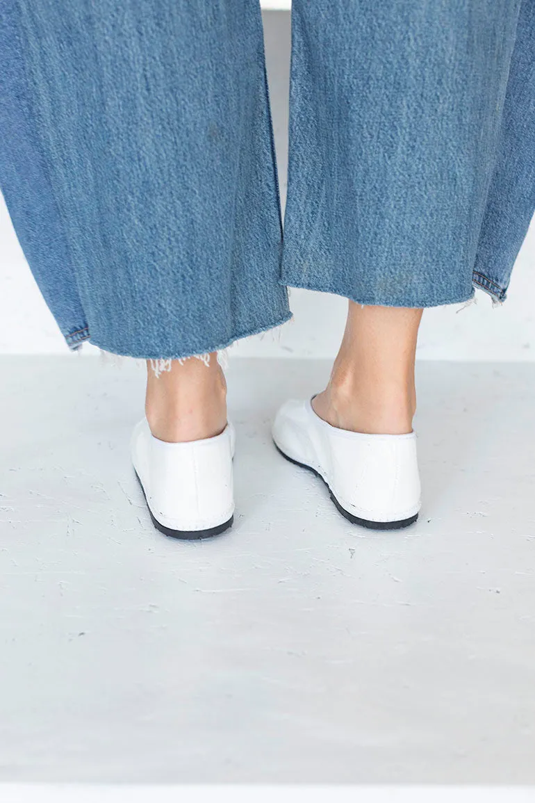 Patent Fu Kung Slippers - White