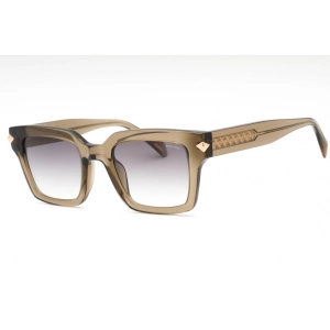 Police Women's Sunglasses - Transparent Grey Plastic Square Full Rim | SPLF32 092T