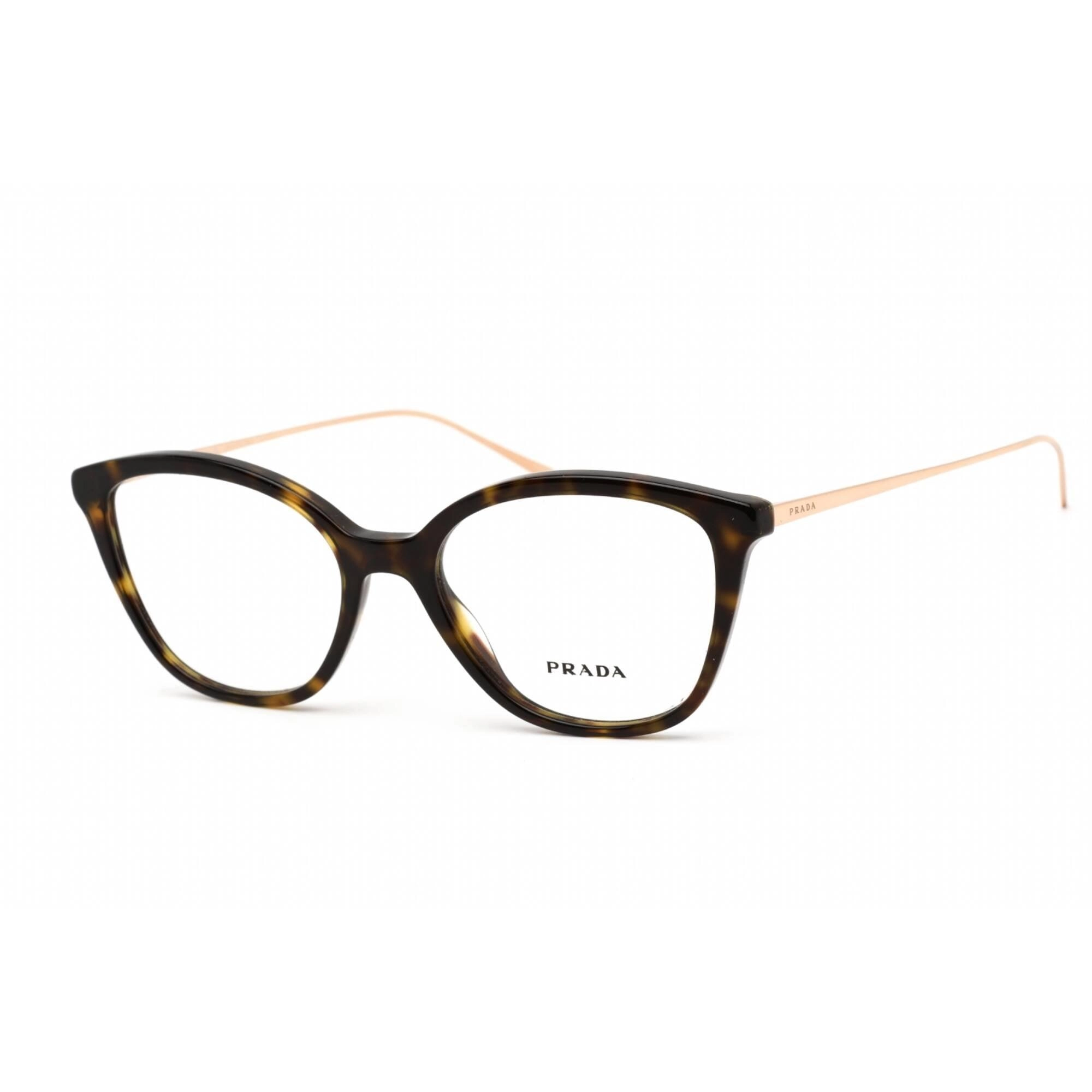 Prada Women's Eyeglasses - Clear Lens Havana Plastic Cat Eye Frame | 0PR 11VV 2AU1O1