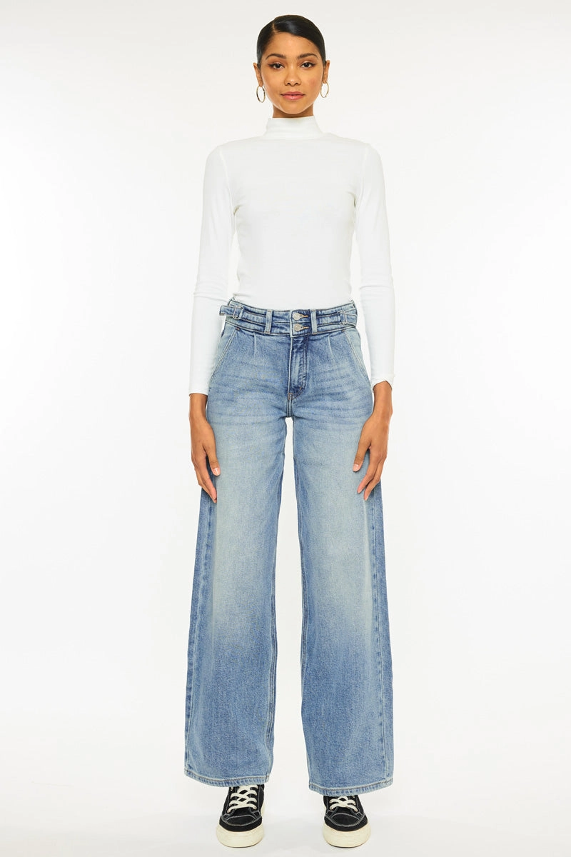 Promise High Rise Wide Leg Jeans