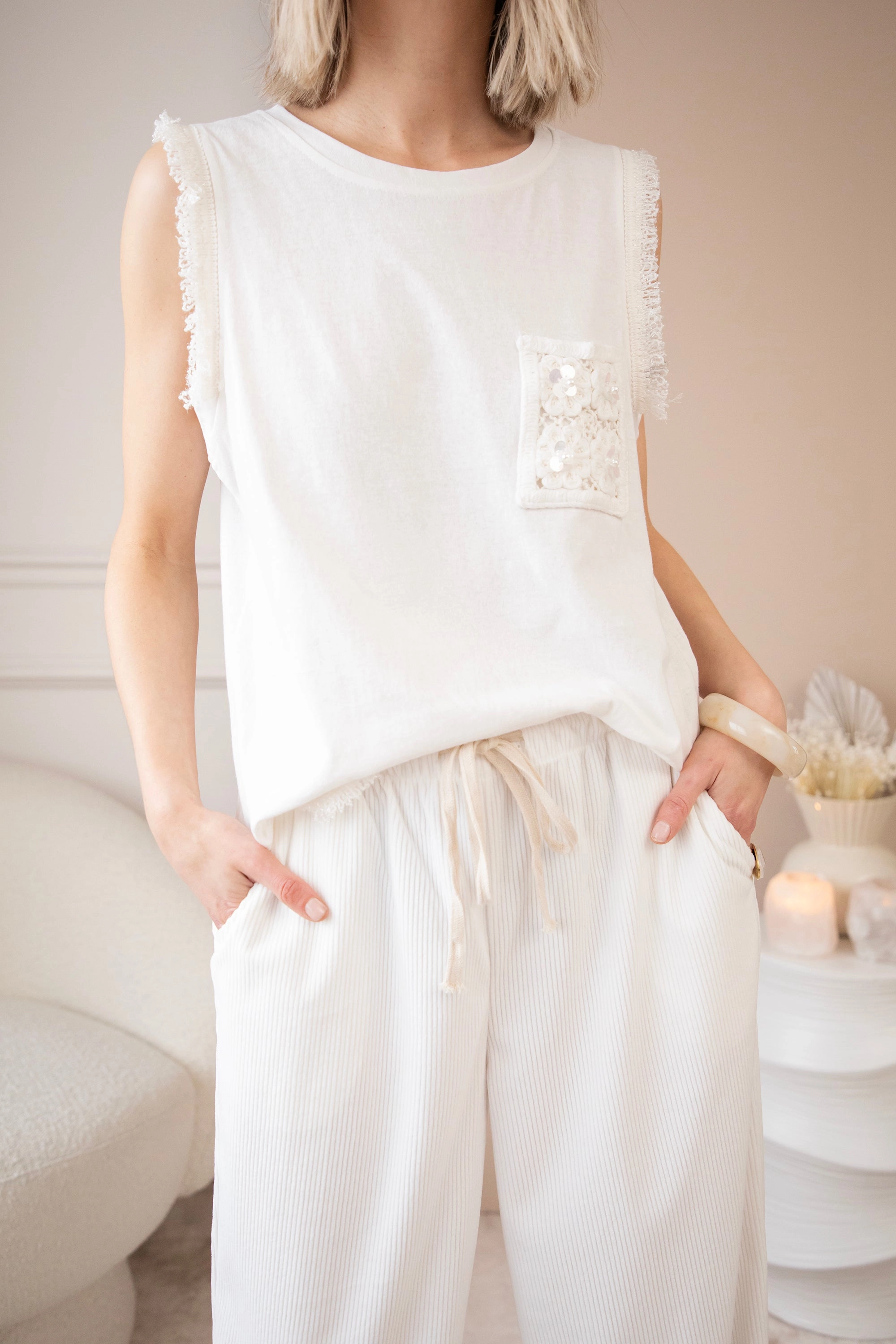 Ribby Ray Cream - Broek