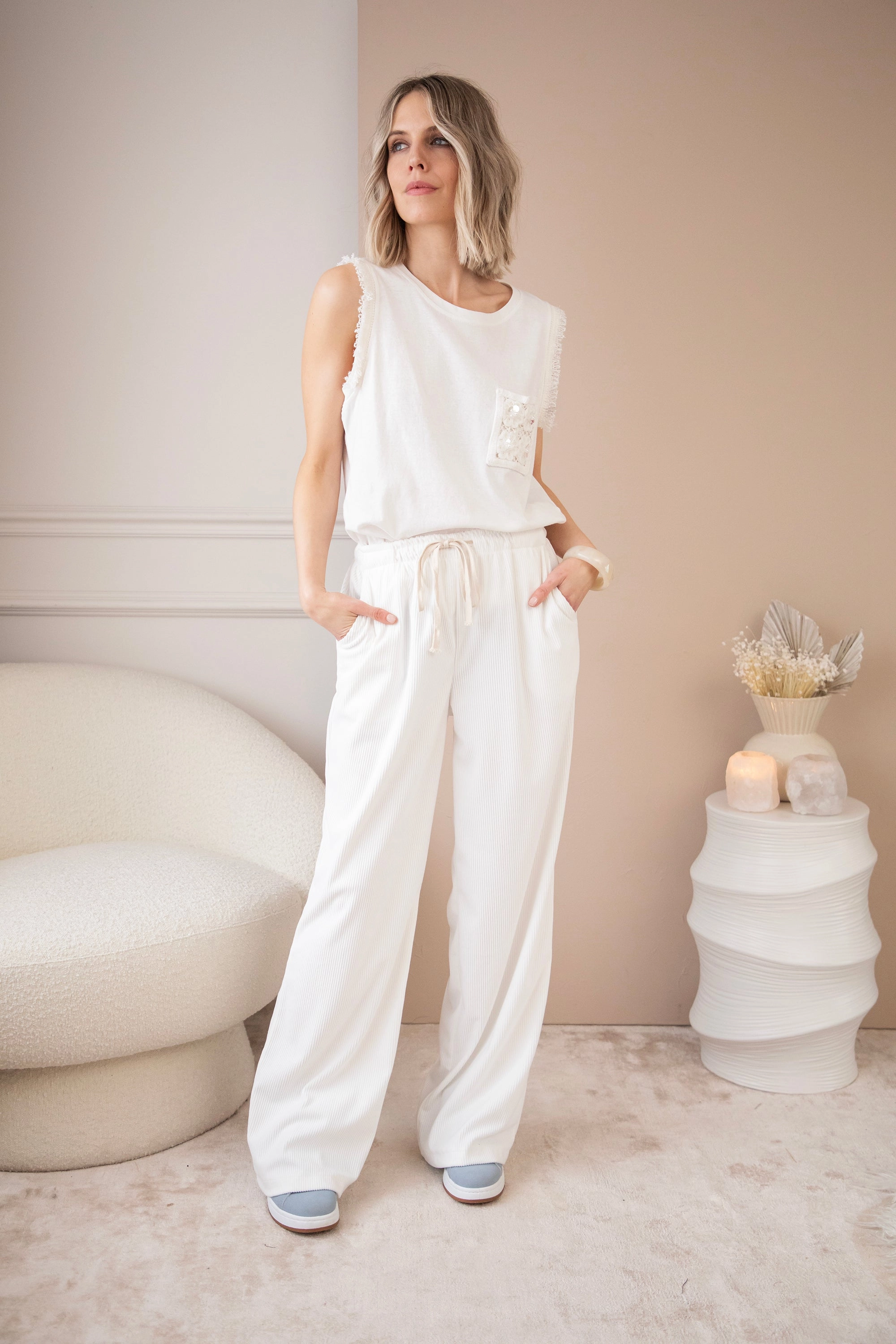 Ribby Ray Cream - Broek