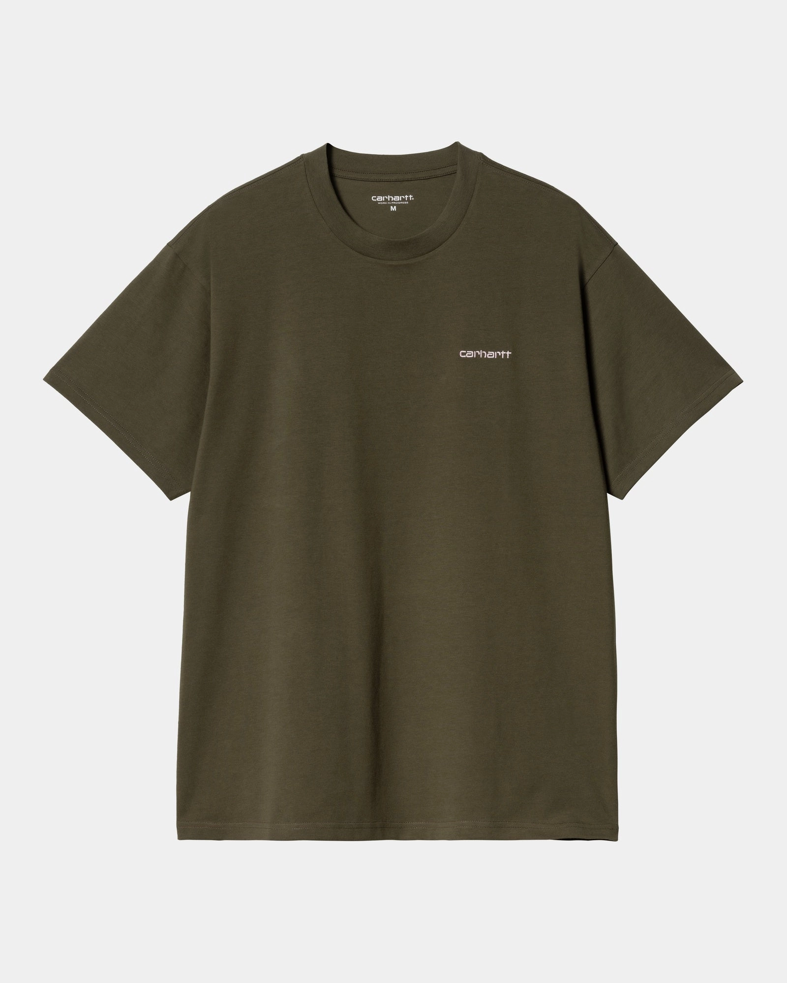 Script Embroidery T-Shirt | Turtle / Air Pink