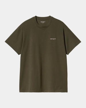 Script Embroidery T-Shirt | Turtle / Air Pink