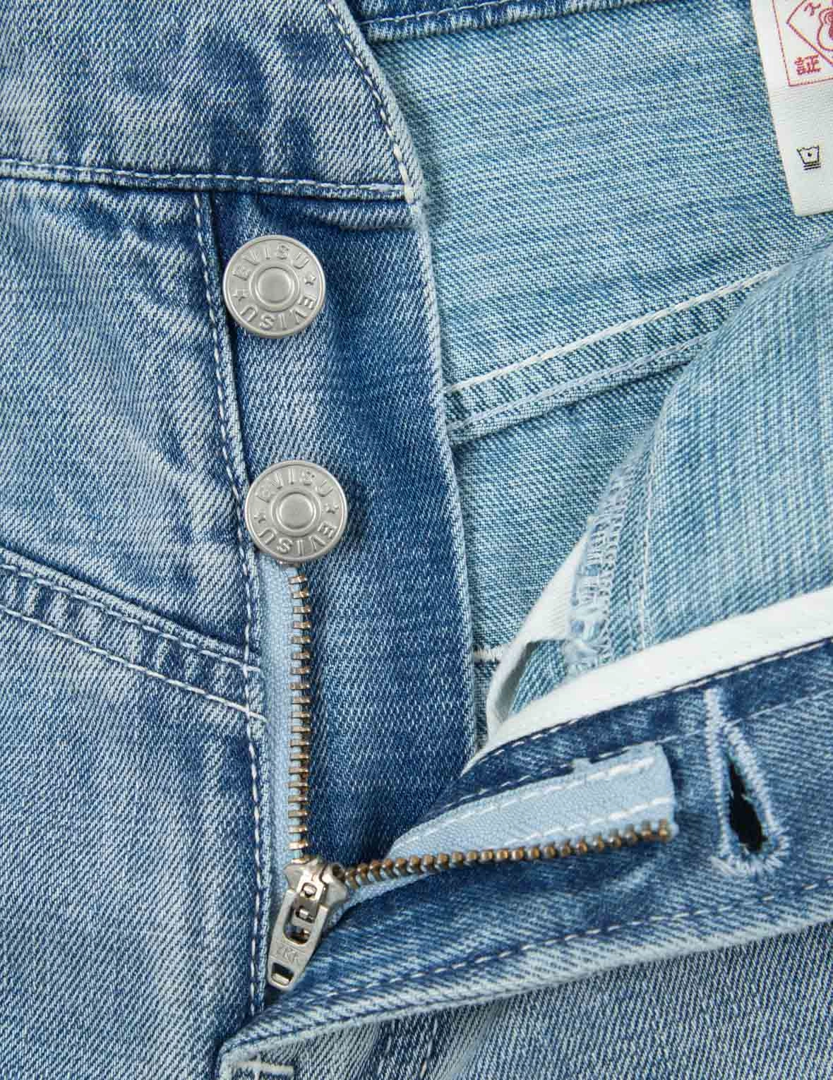 Seagull Print Paper Bag Denim Shorts