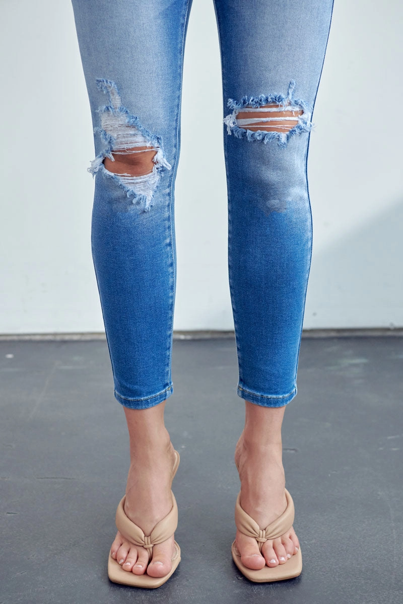 Serena High Rise Ankle Skinny Jeans