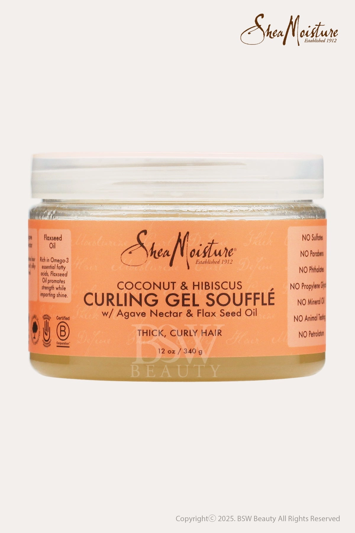 SHEA MOISTURE COCONUT & HIBISCUS CURLING GEL SOUFFLE 12oz
