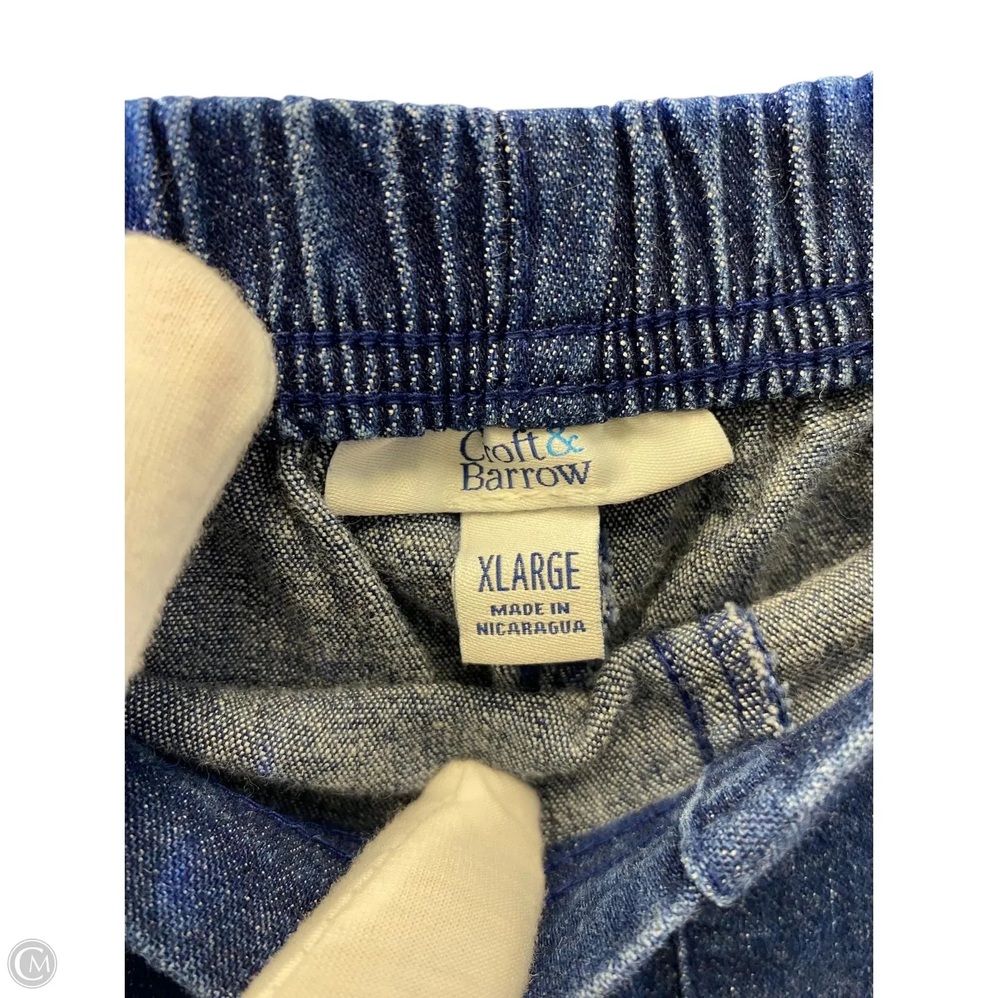 Shorts By Croft And Barrow In Blue Denim, Size: 16