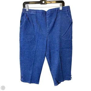 Shorts By Croft And Barrow In Blue Denim, Size: 16