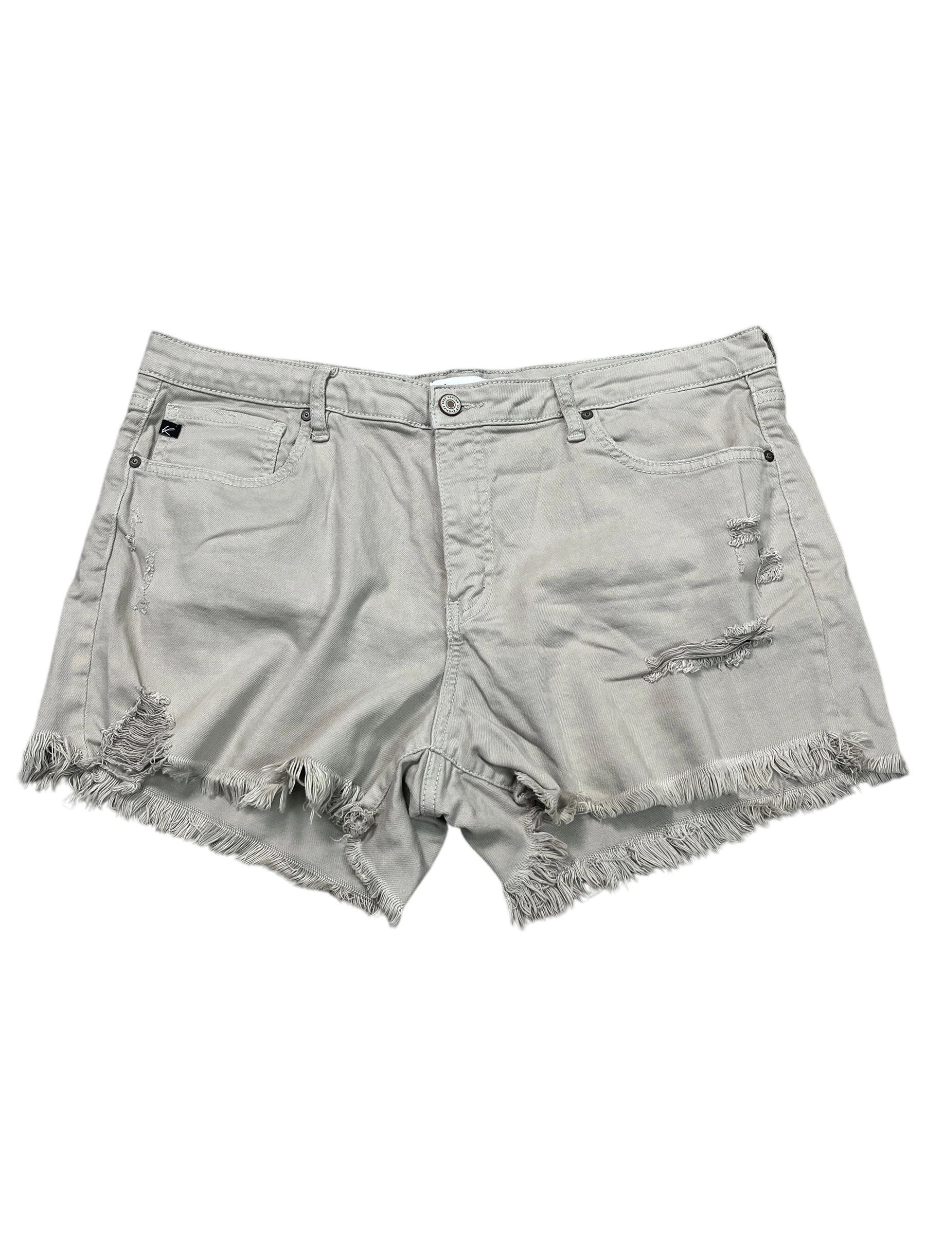 Shorts By Kancan In Grey Denim, Size:Xl