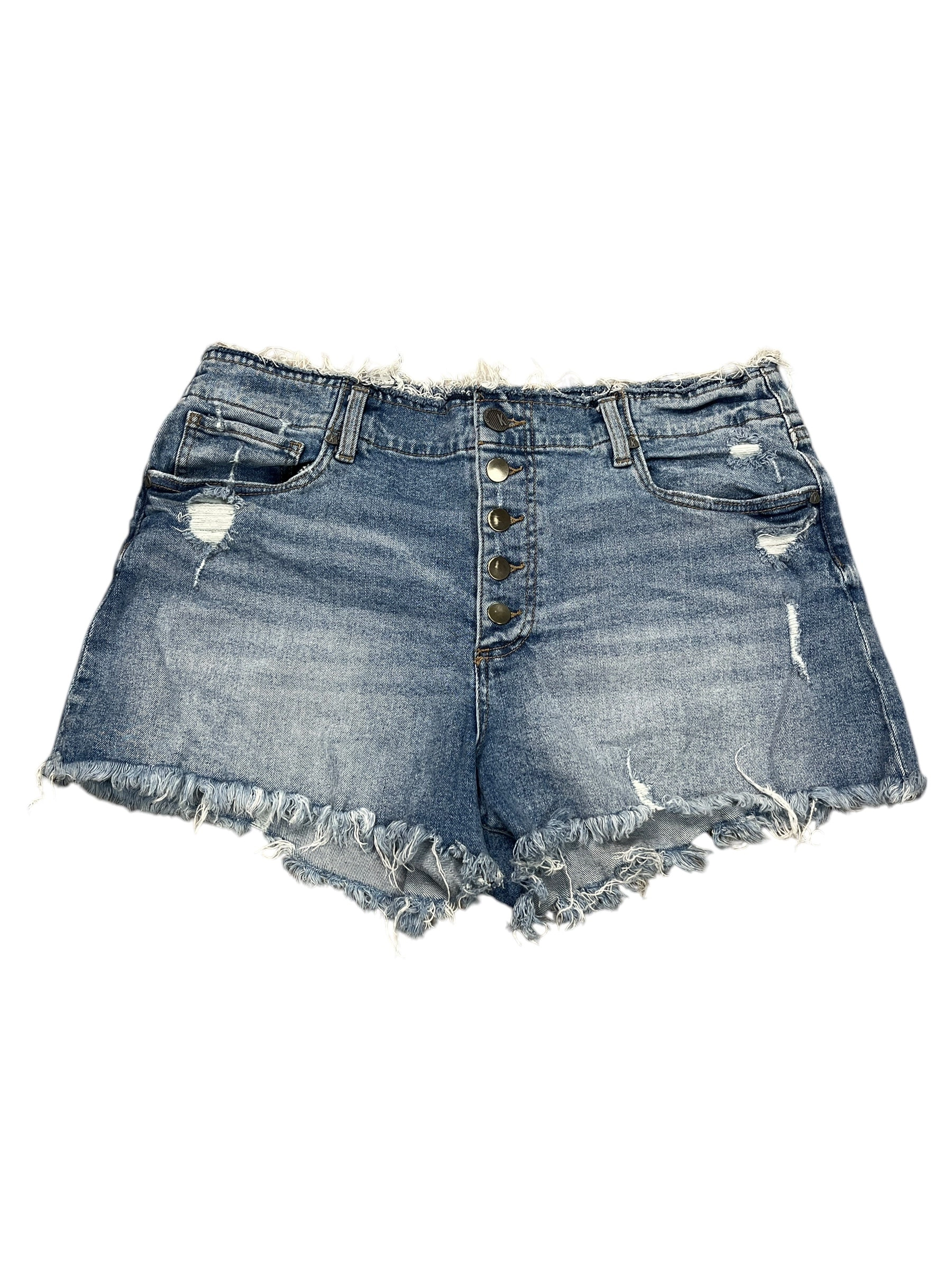 Shorts By Kut In Blue Denim, Size:Xl