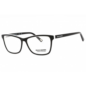 Skechers Women's Eyeglasses - Black/White Acetate Rectangular Frame | SE2184 004