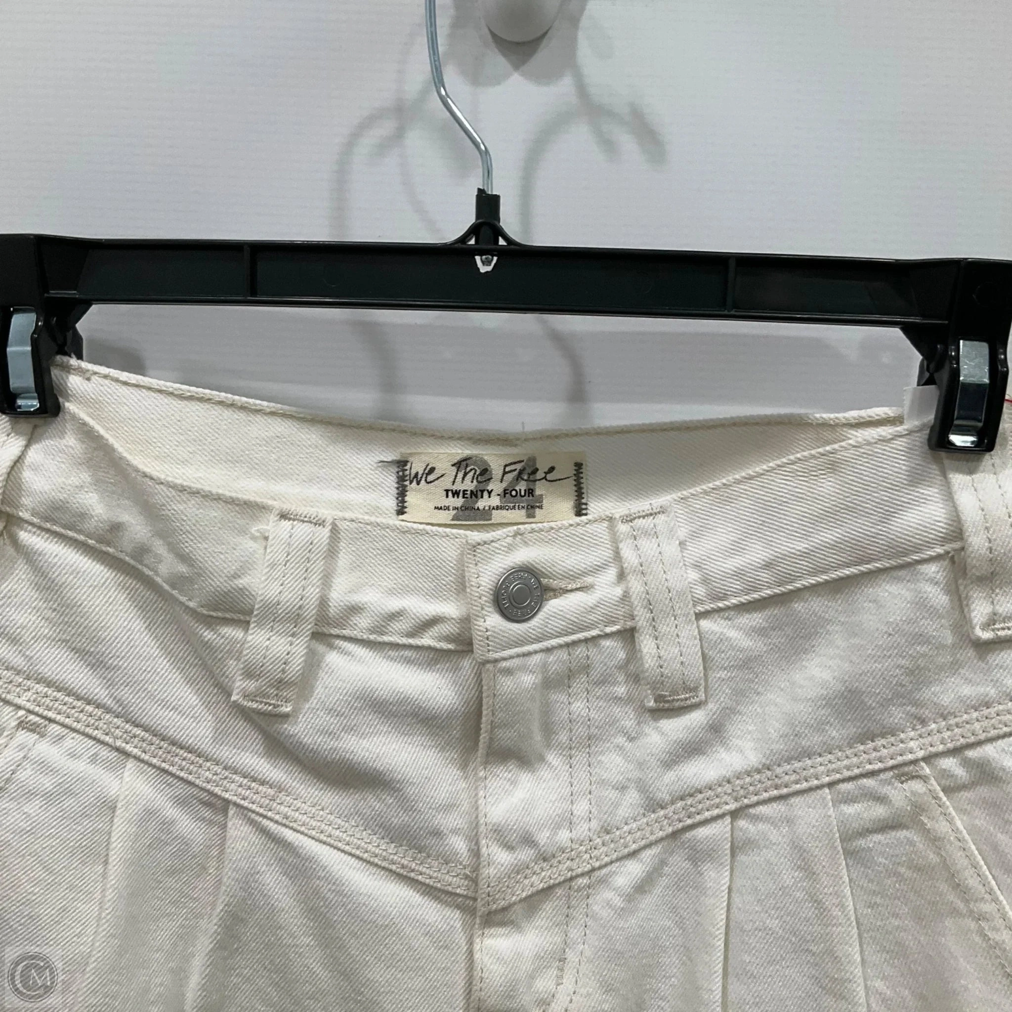 Skirt Mini & Short By We The Free In White Denim, Size: 4