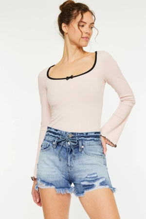 Solstice Ultra High Rise Tie-Belt Shorts