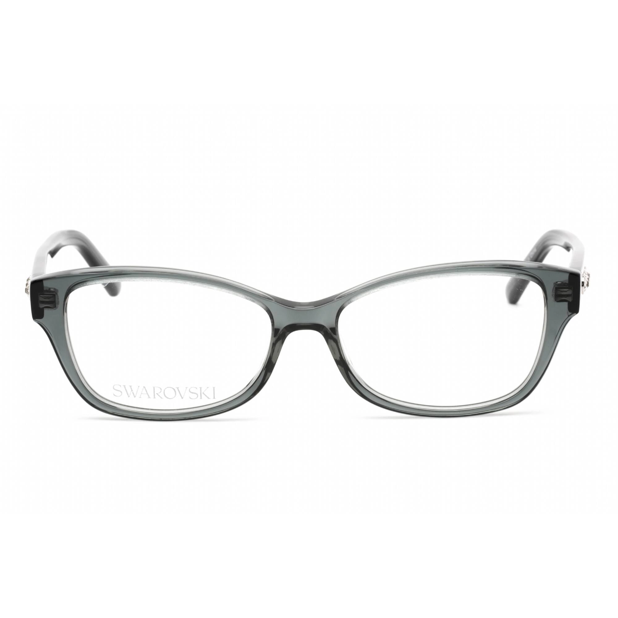 Swarovski Women's Eyeglasses - Clear Lens Cat Eye Grey Plastic Frame | SK5430 020