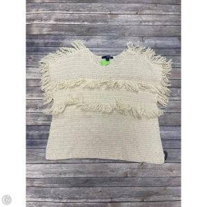 Sweater By Denim 24/7 In Ivory, Size: L
