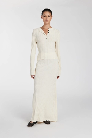 SYLVIA CREAM LONG SLEEVE TOP