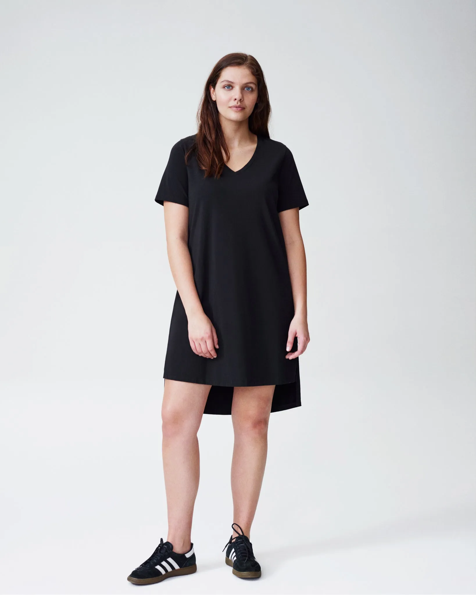 Tesino Washed Jersey Dress - Black