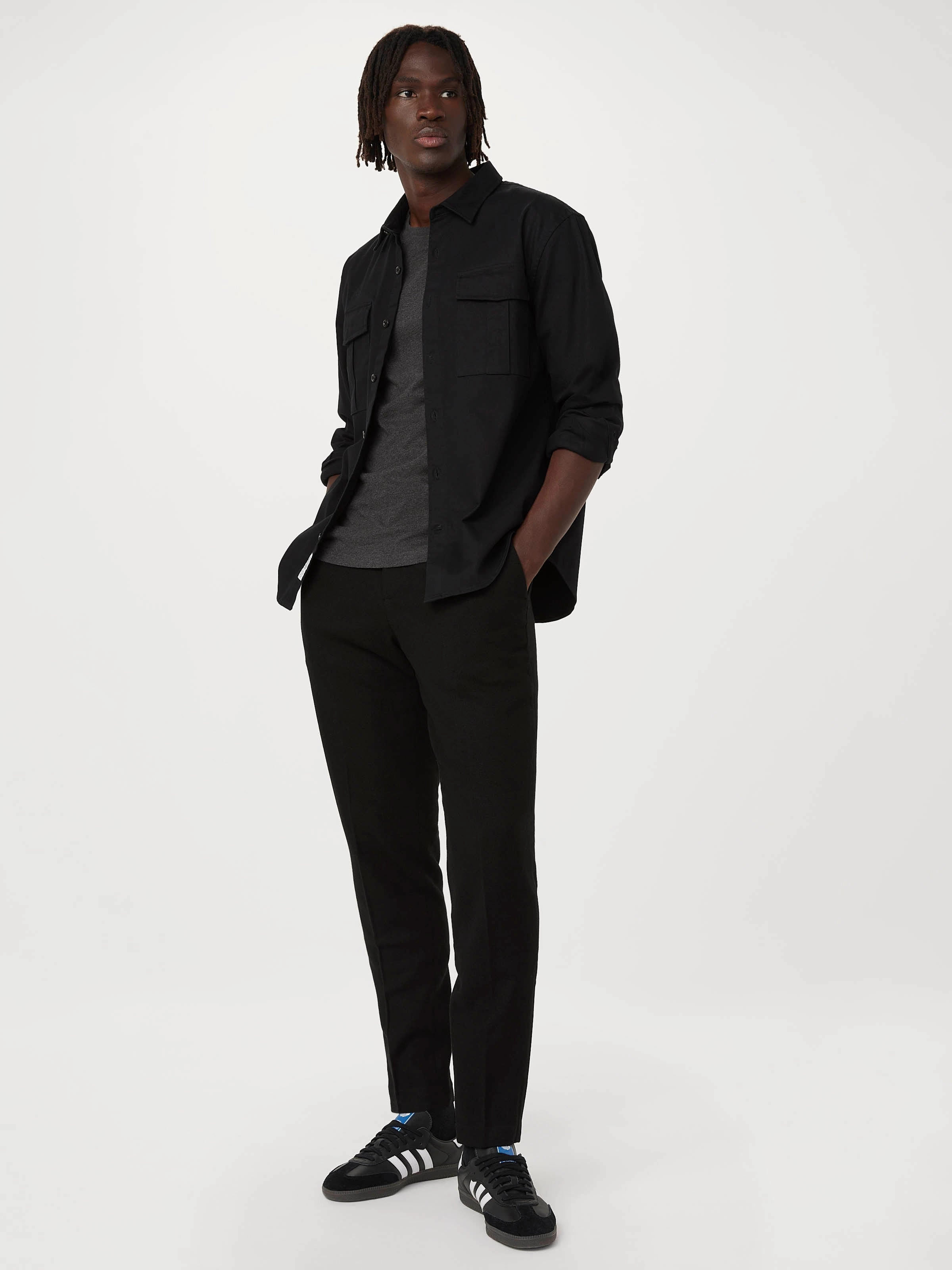 The Utility Shirt  in Black