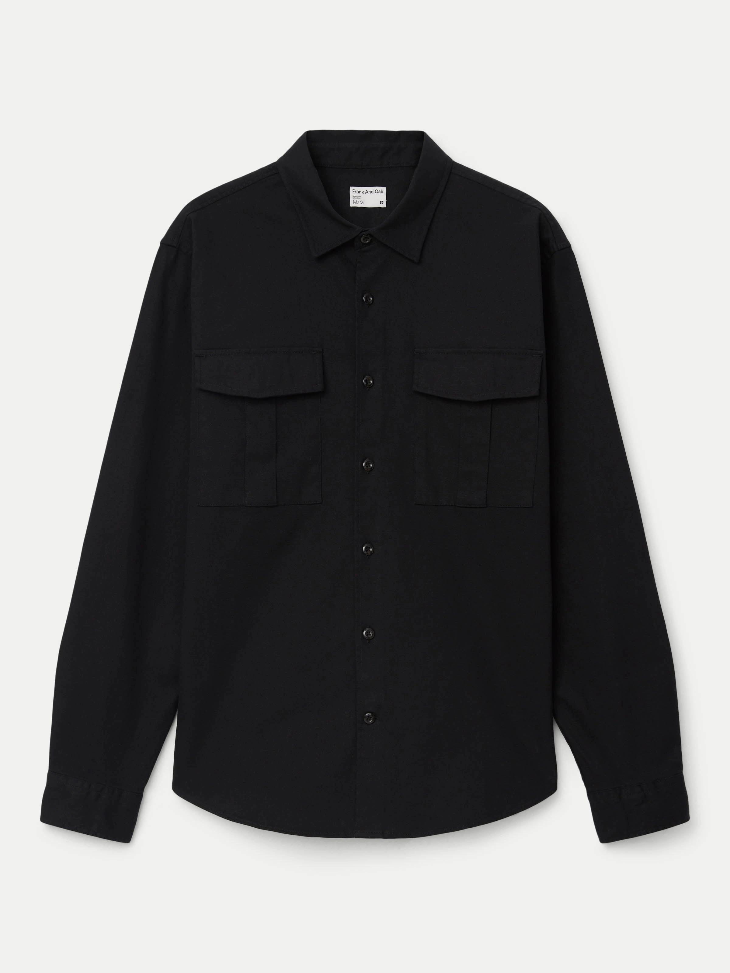 The Utility Shirt  in Black