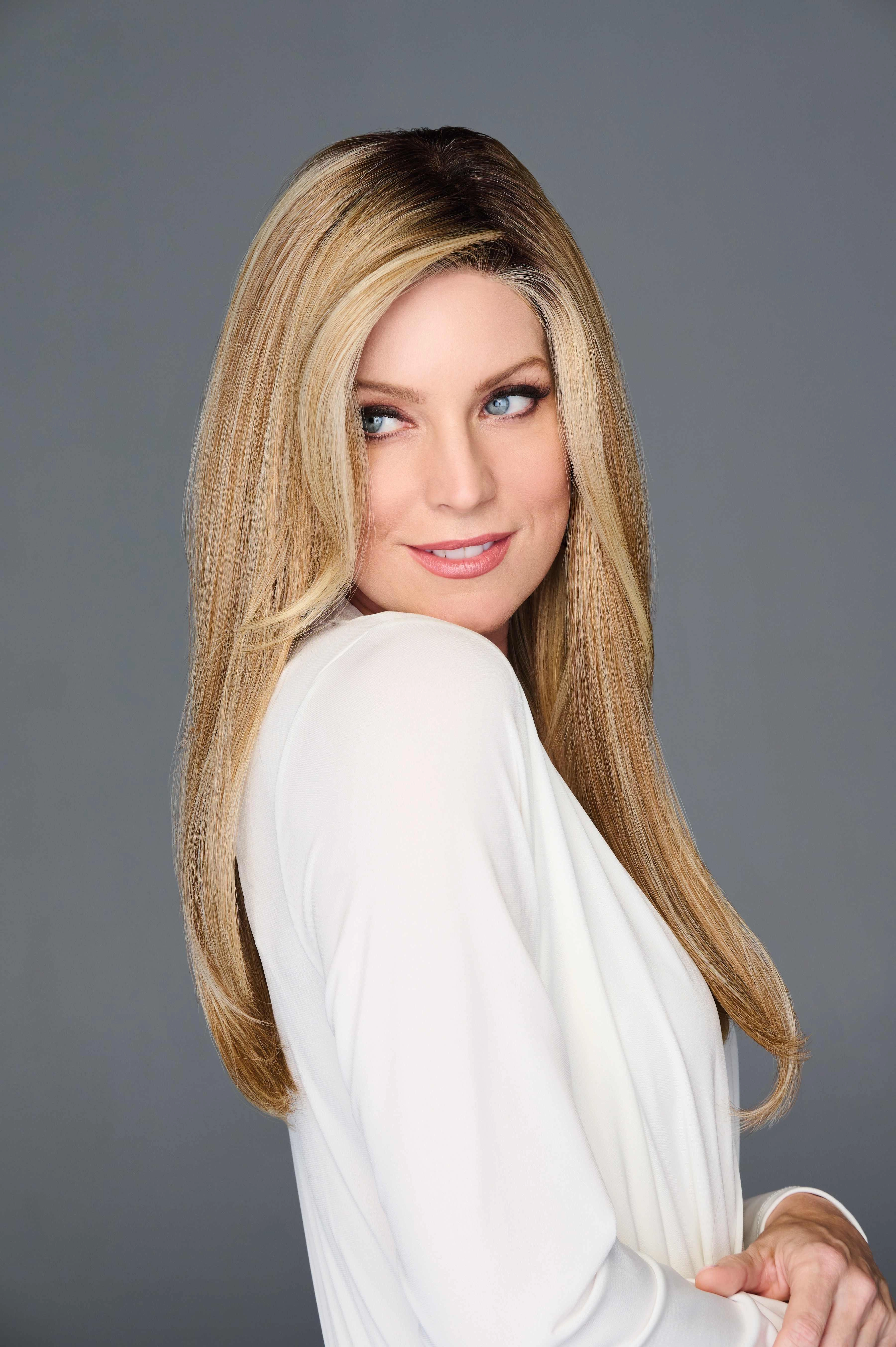 Top Billing 18" Hairpiece by Raquel Welch | Heat Friendly Synthetic (Mono) Topper