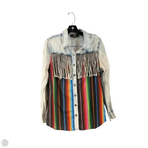 Top Long Sleeve By Clothes Mentor In Blue Denim, Size: S