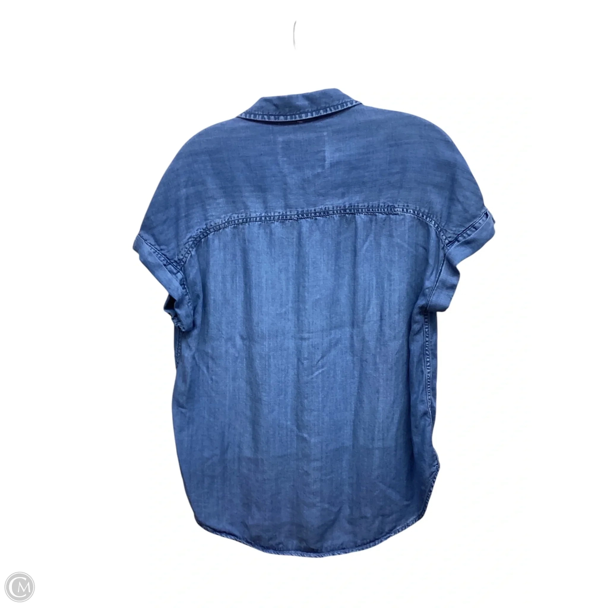 Top Short Sleeve By Clothes Mentor In Blue Denim, Size: S