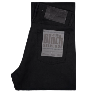 True Guy - Solid Black Selvedge - 36 Long Inseam