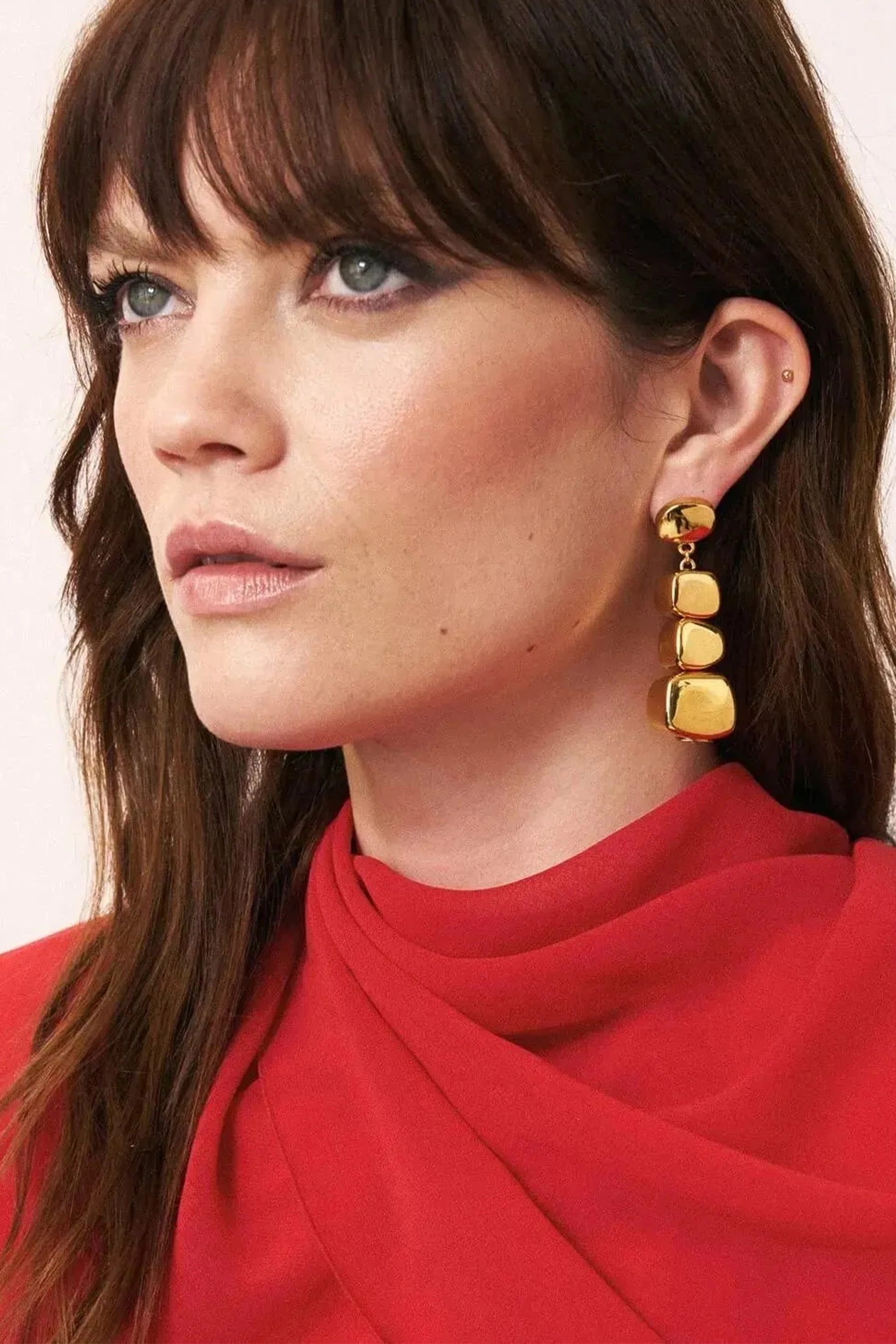 Vanessa Baroni Shape Earring - Gold