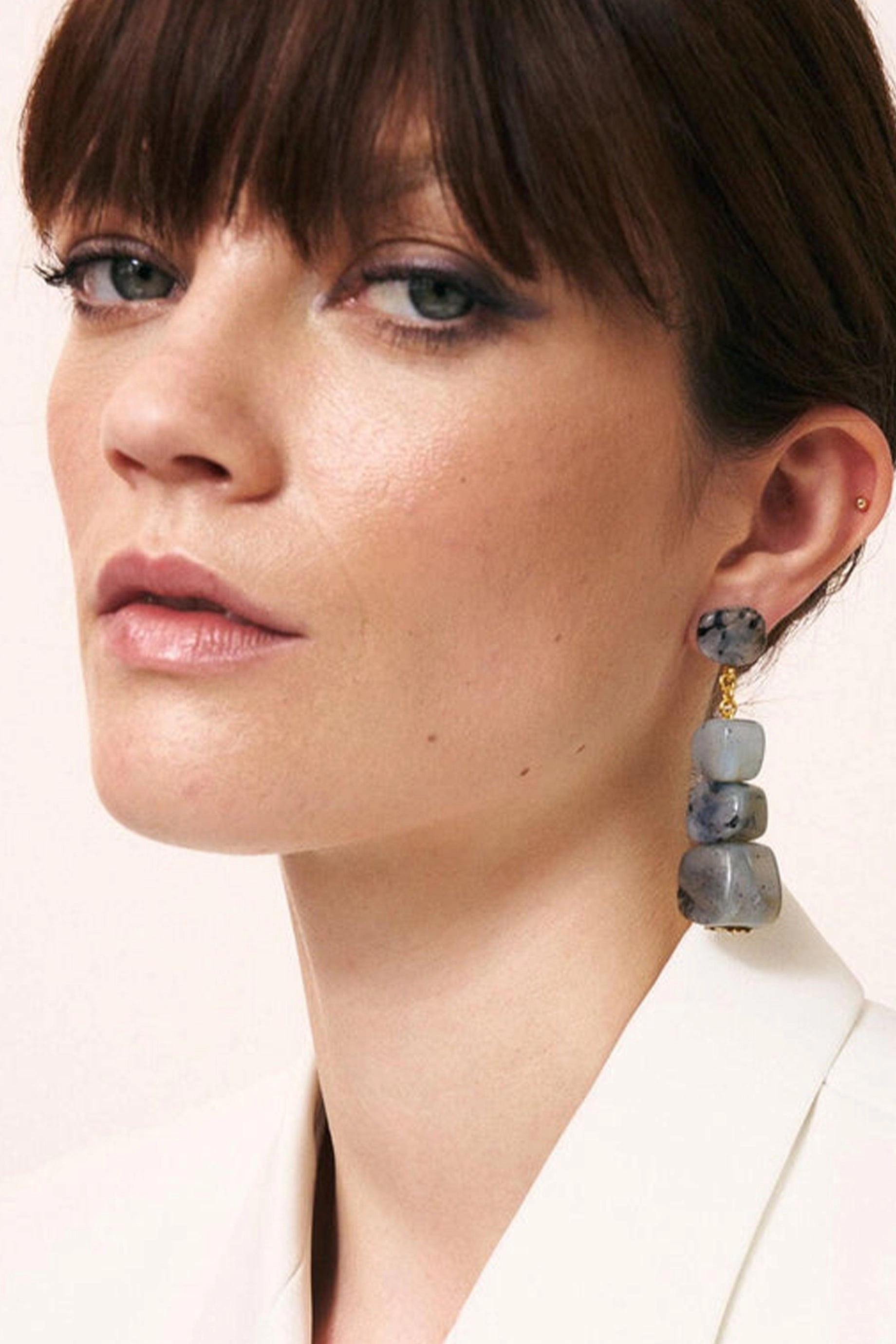 Vanessa Baroni Shaped Earring - Ink