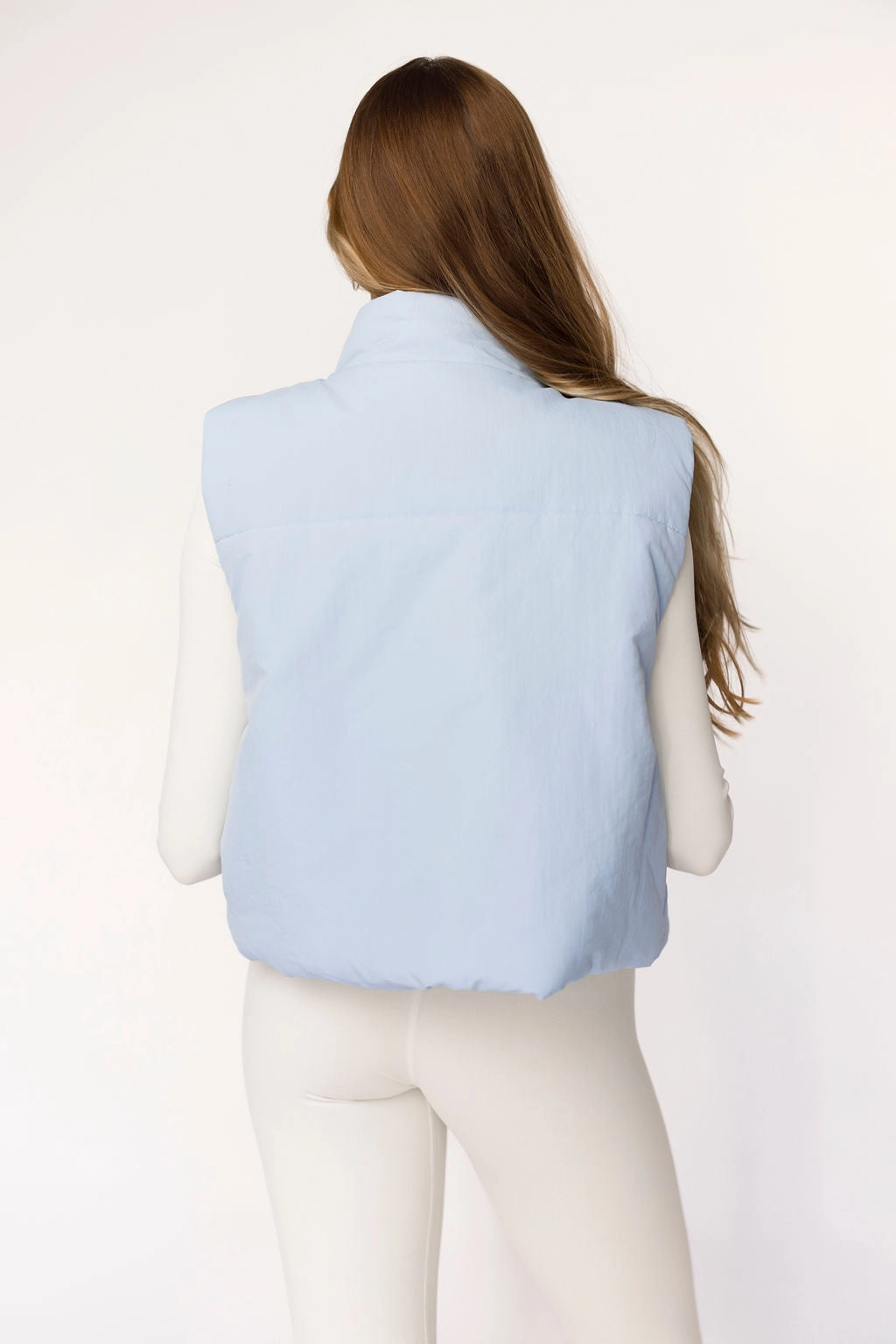 Viv Puffer Vest in Baby Blue