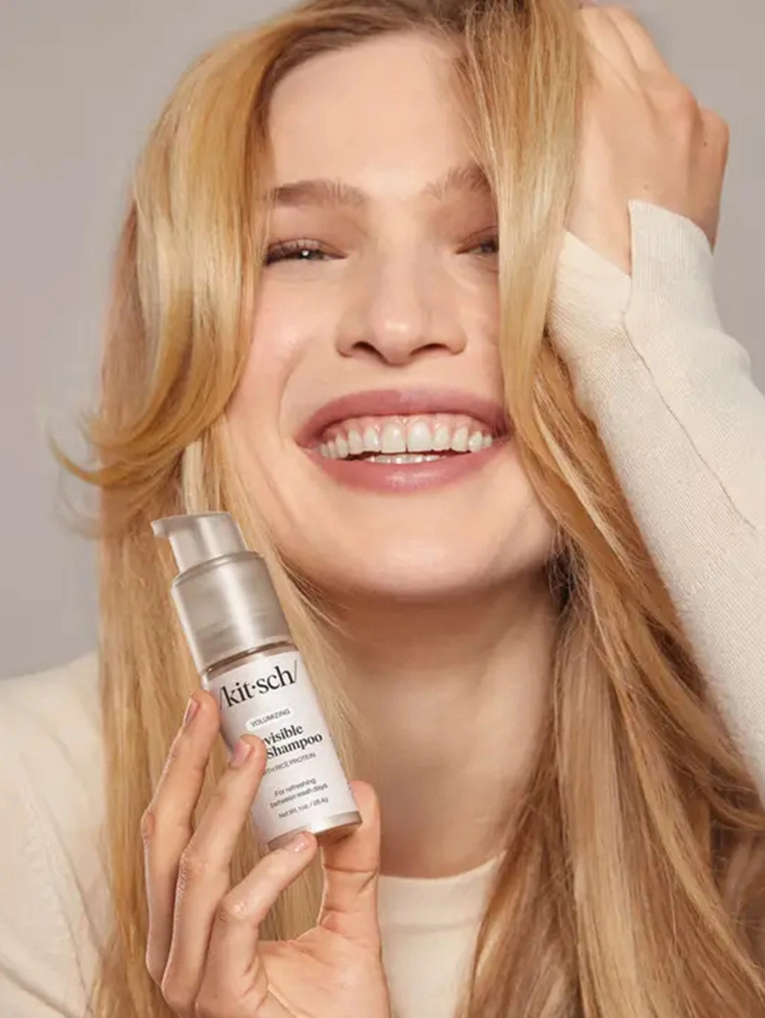 Volumizing Rice Protein Dry Shampoo - Invisible