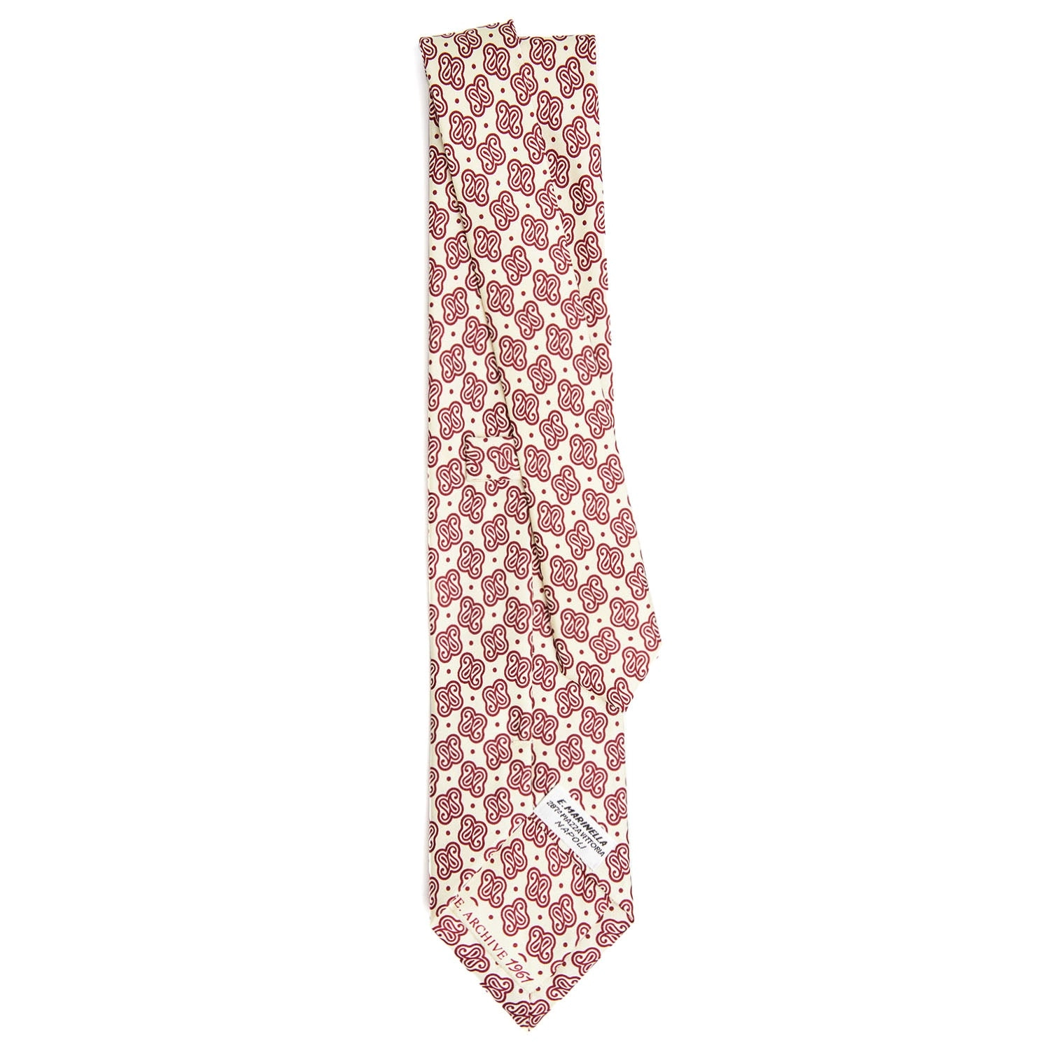 WHITE SILK TIE