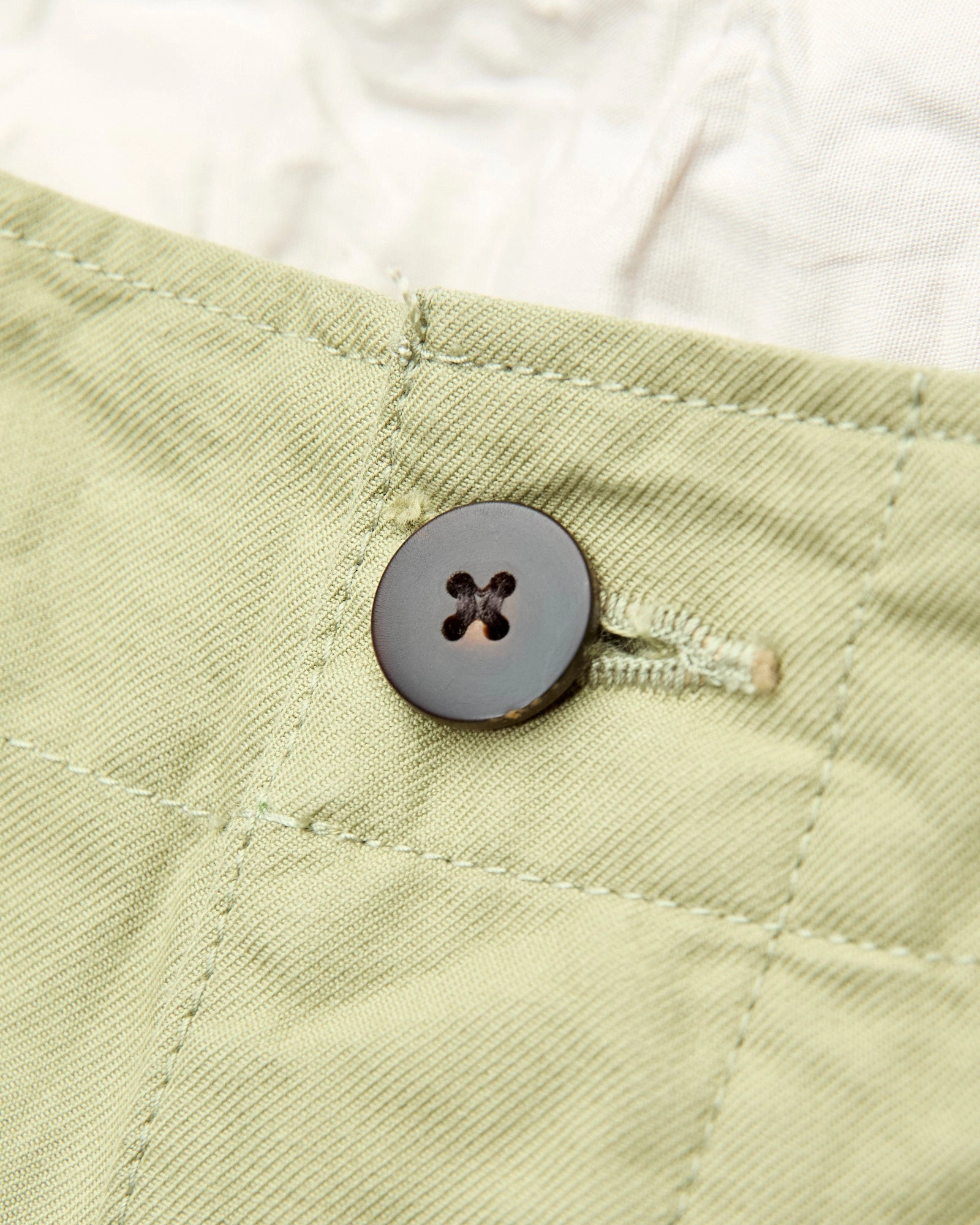 Wide Chino Pants in Light Green