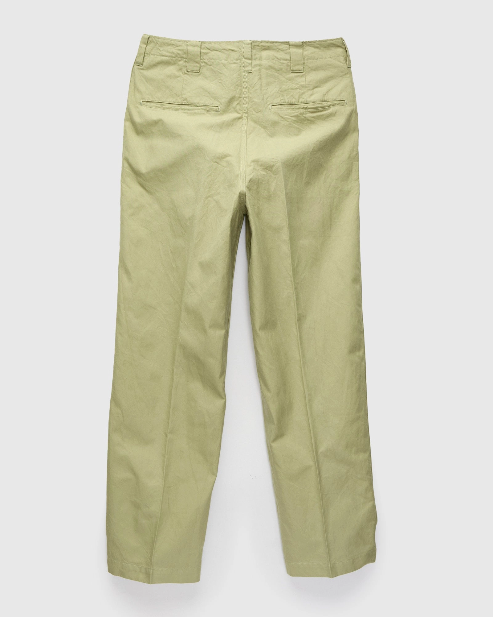 Wide Chino Pants in Light Green
