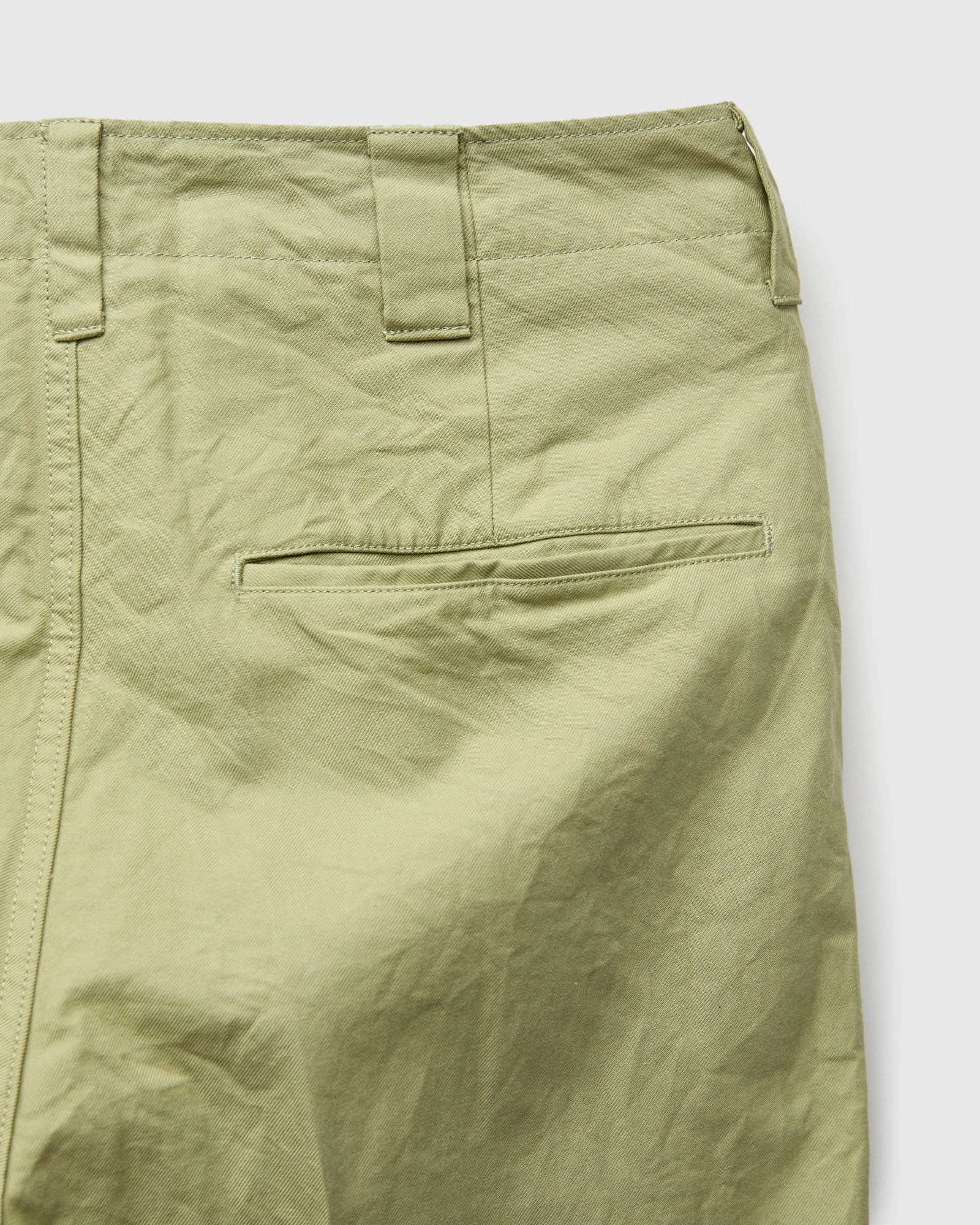 Wide Chino Pants in Light Green