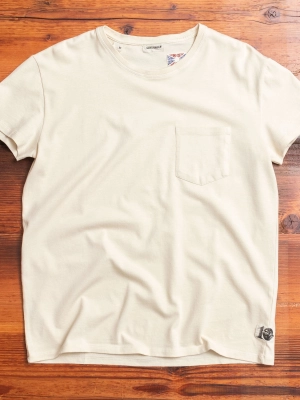 Wilson Pocket T-Shirt in Vintage White