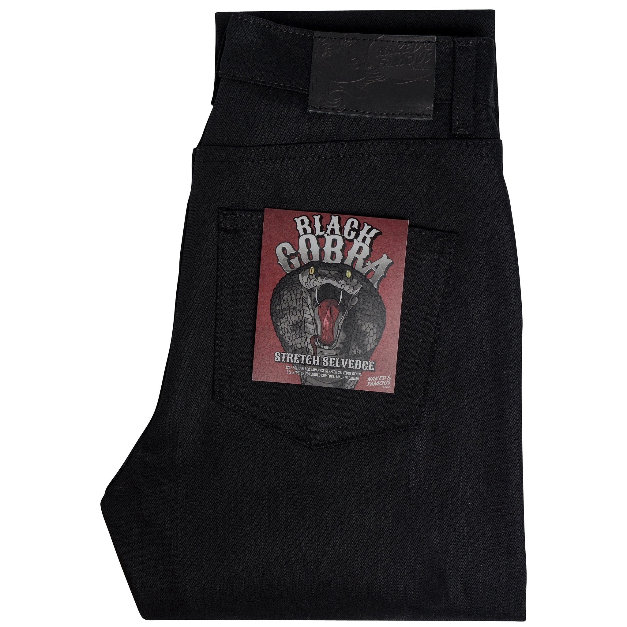 Women's - High Skinny - Black Cobra Stretch Selvedge