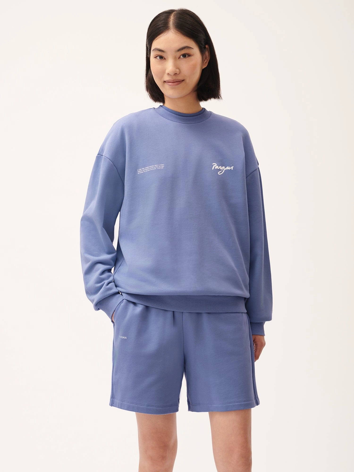 Womens One Forest Graphic Sweatshirt—Aster purple