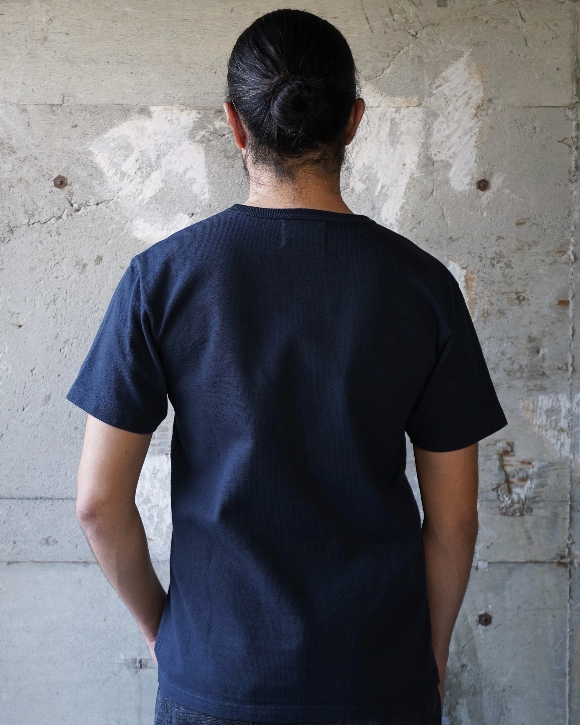 Wonder Looper 409gsm Double Heavyweight T Shirt - Navy