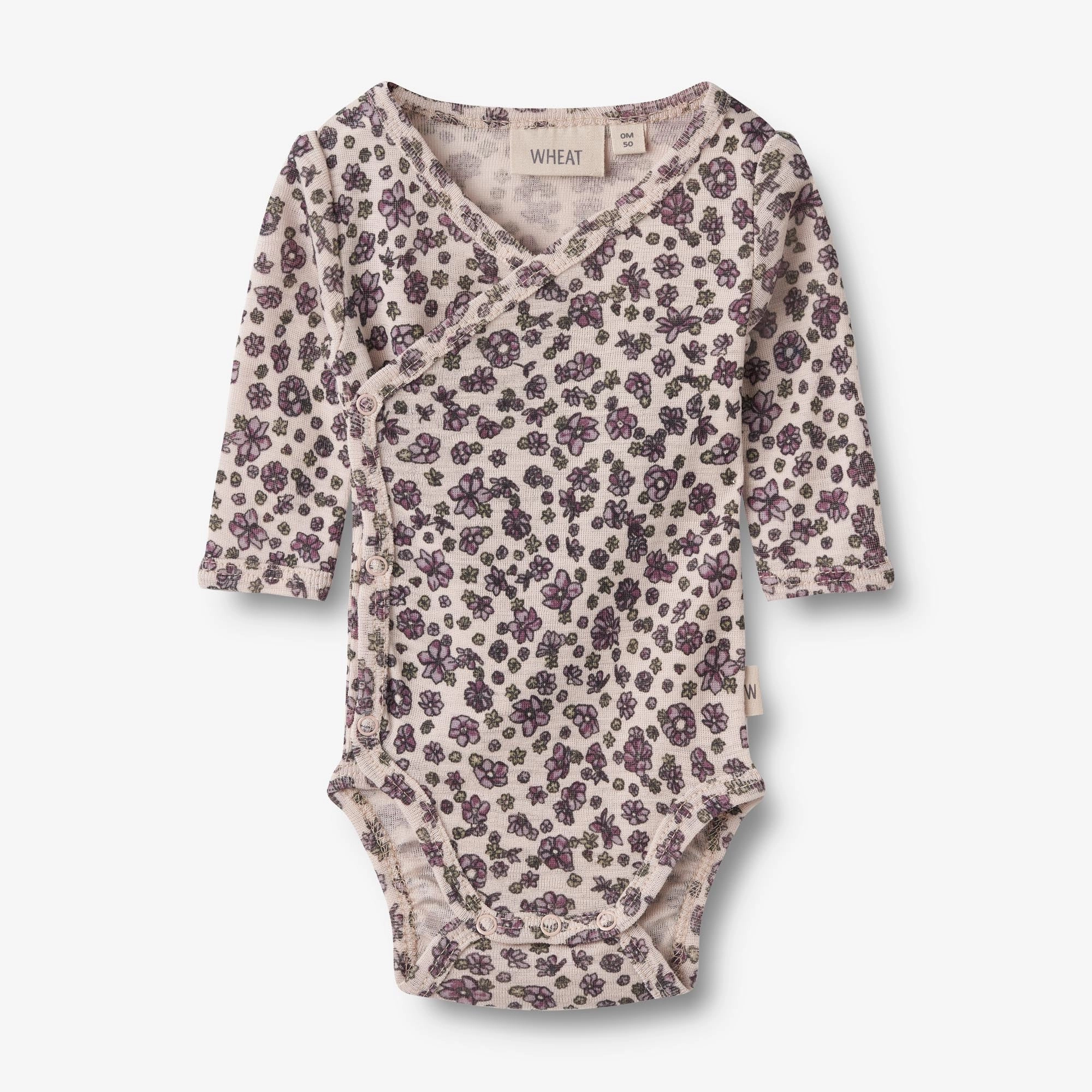 Wool Body L/S Willow - autumn flowers