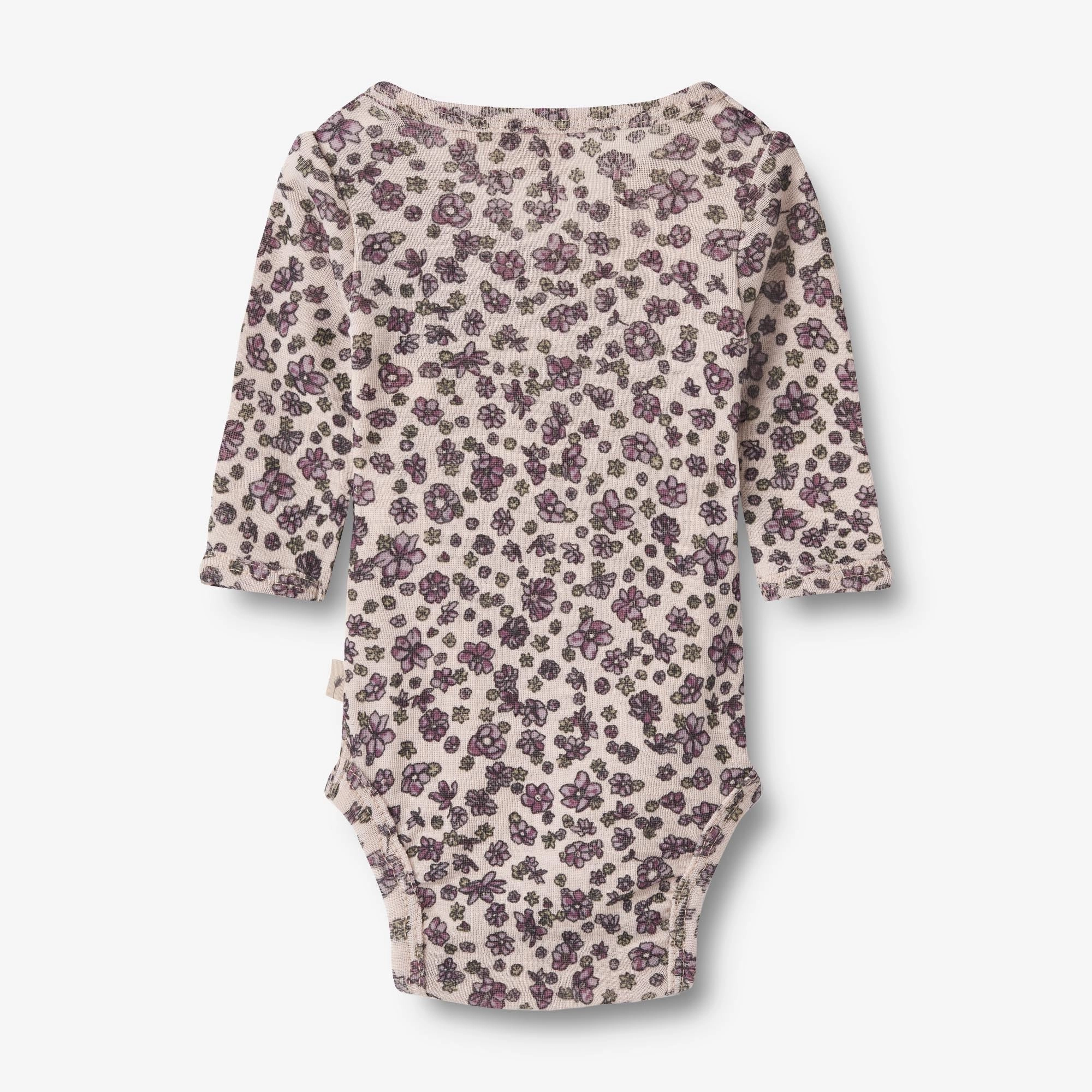 Wool Body L/S Willow - autumn flowers